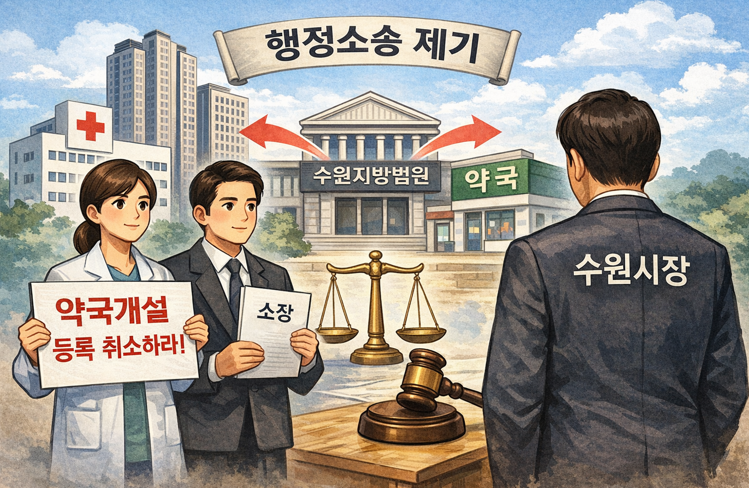 수원덕산병원 문전약국 개설 분쟁 행정소송으로 확전