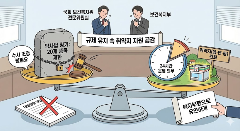 "안전상비약 20개 제한, 하위법령 위임 필요성 낮아"