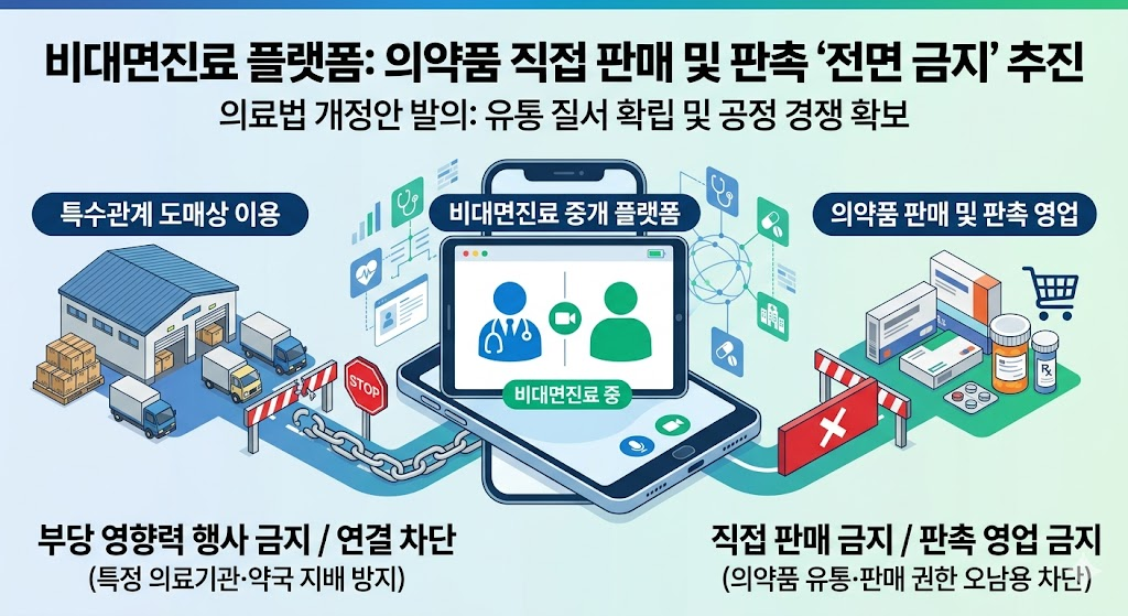 비대면 플랫폼, 처방약 직접 판매 전면 금지 법제화 시동