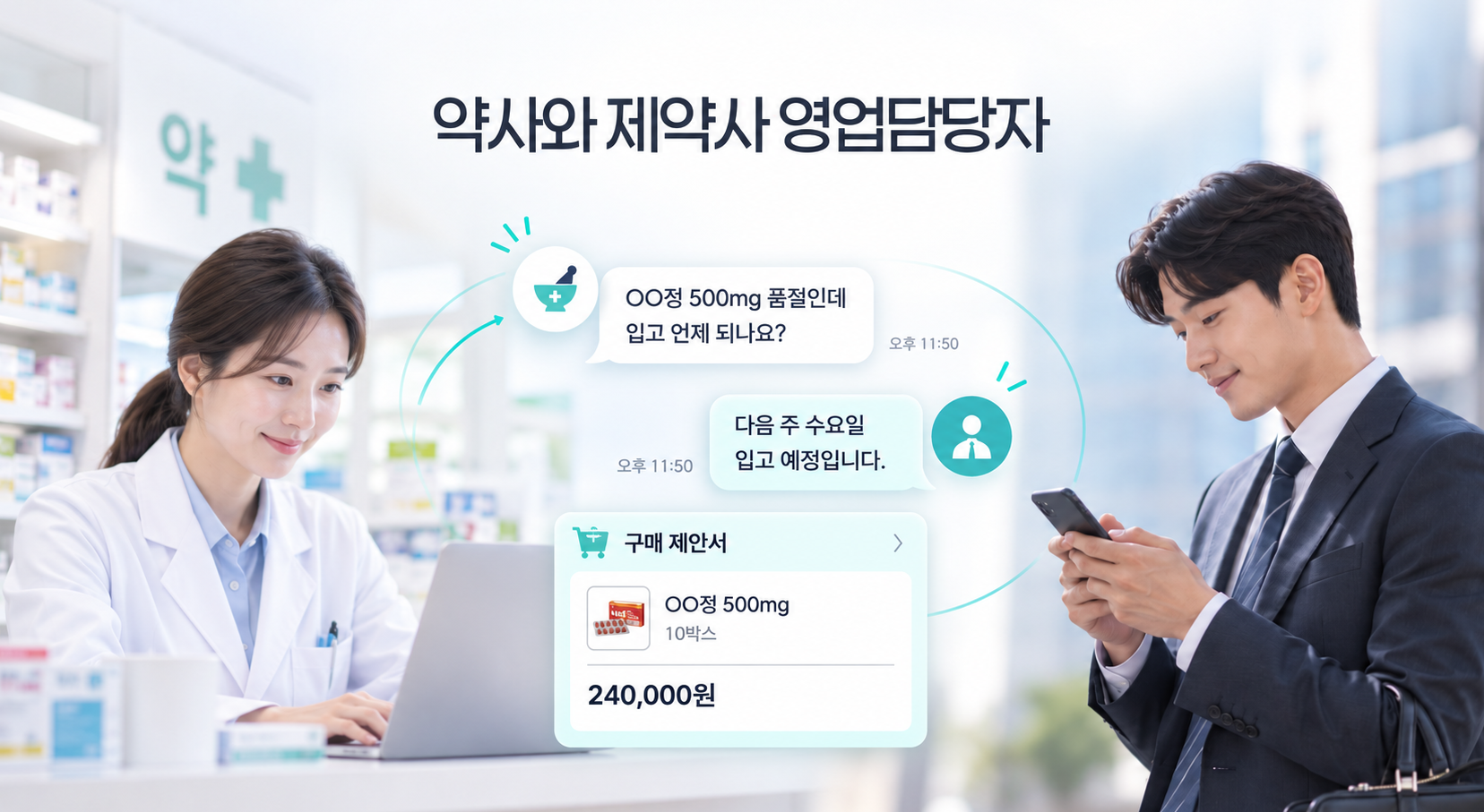 플랫팜, 약사-제약 담당자 잇는 '플랫톡' 서비스 오픈 - 뉴스 썸네일 이미지
