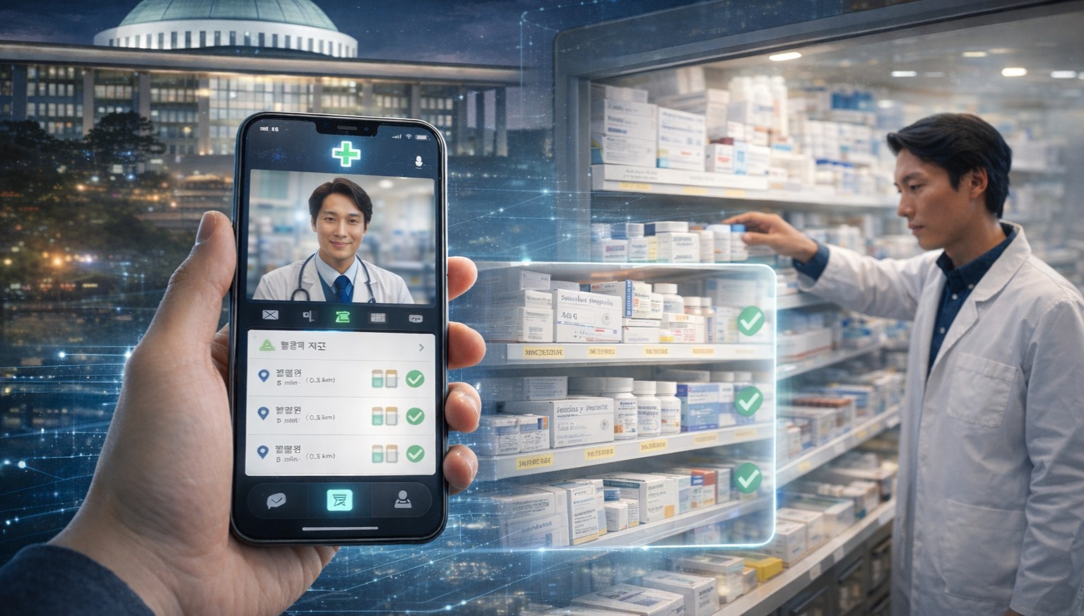 비대면 진료, 약국 처방약 재고 실시간 공개 입법 추진