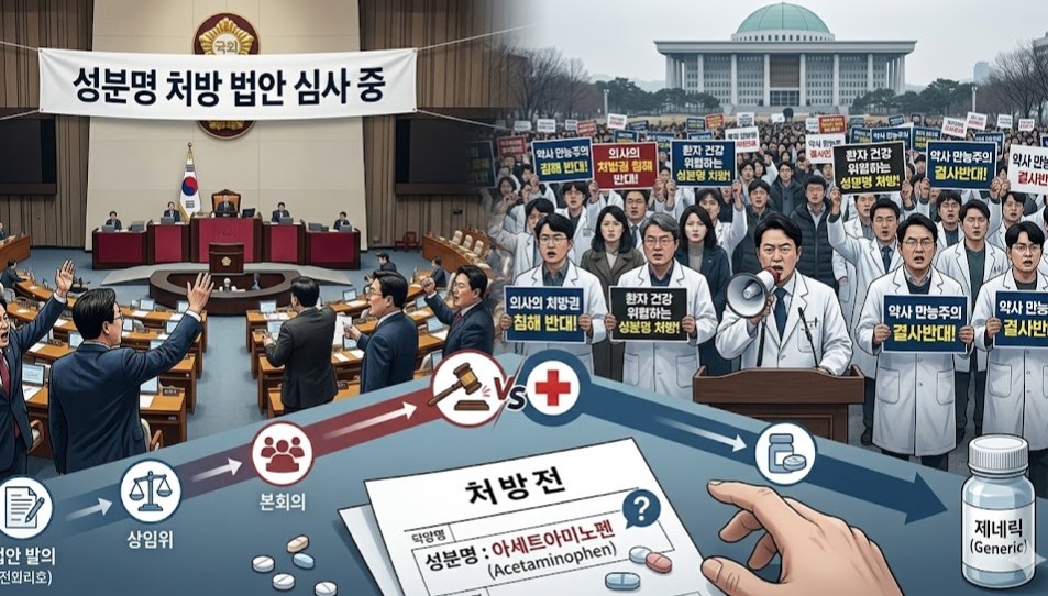 제한적 성분명 처방 오늘 법안 심사…정부·의협 반대 변수로