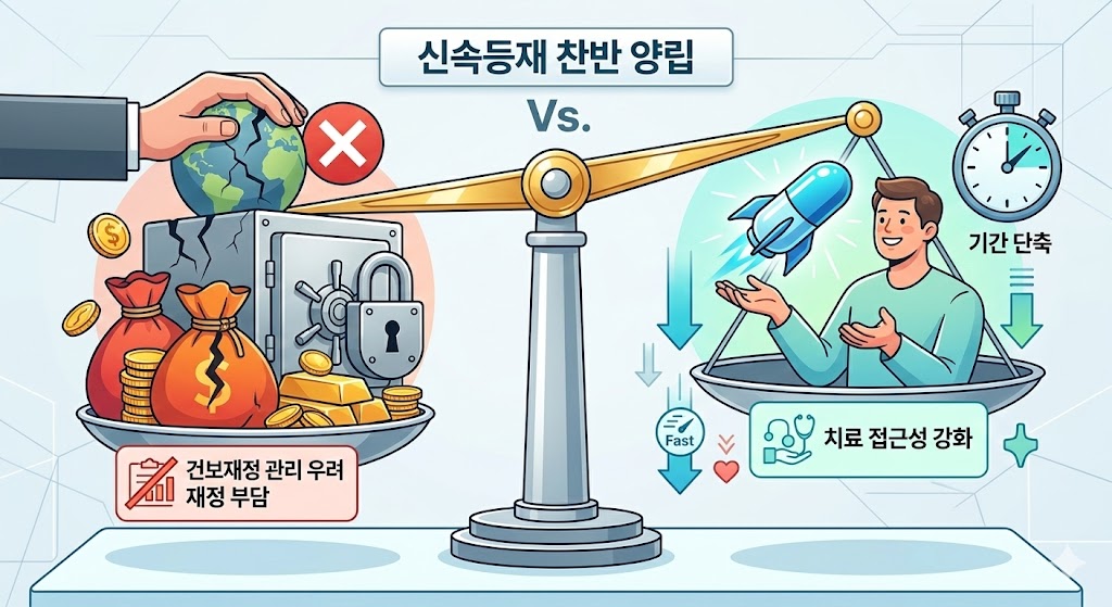 접근성 강화 Vs 재정관리 우려...신속등재 찬반 양립