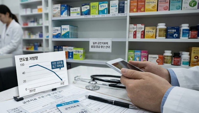 금연약 바레니클린 시장 이탈 지속…필름형 제제도 사라져