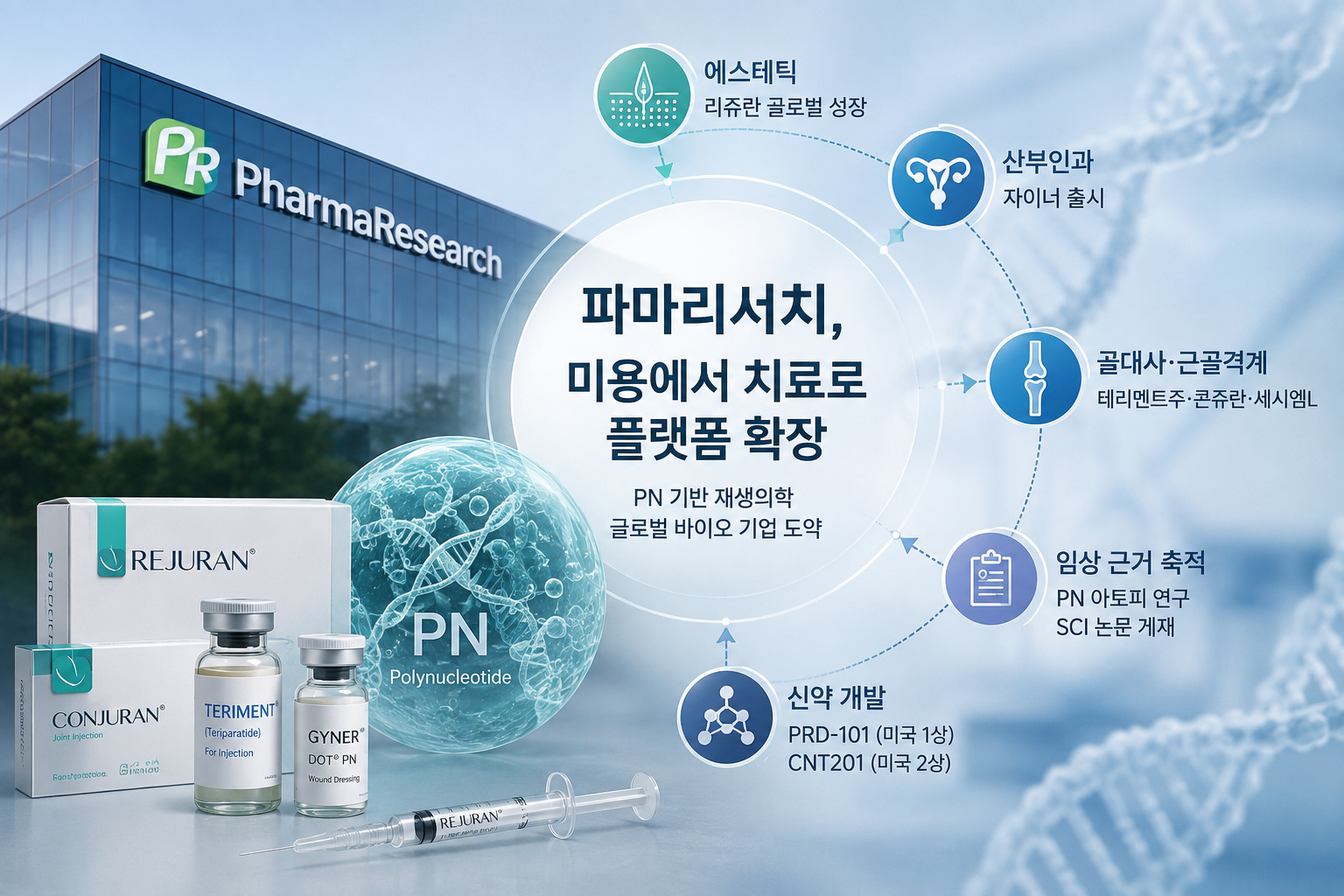 파마리서치, 미용서 검증한 PN·DOT 기술을 치료 영역으로 확장
