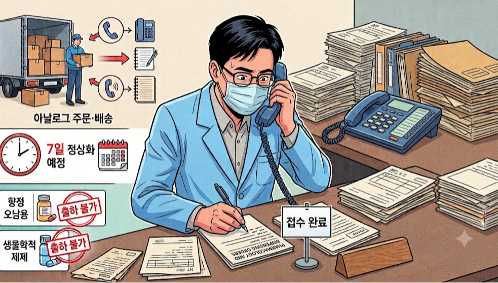'서버 마비' 동원, 전화 주문·수기 명세서...7일 정상화 되나 - 뉴스 썸네일 이미지